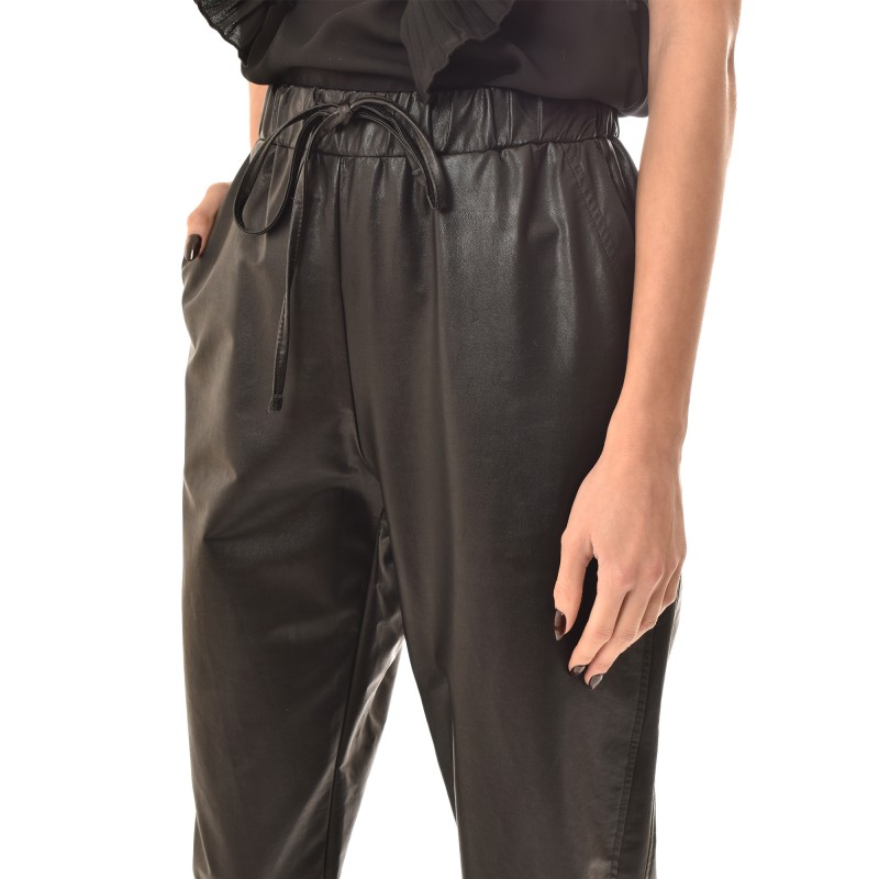 Lotus Eaters Pants Bizou Faux Leather-Black