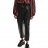Lotus Eaters Trousers With Leather Effect-Black