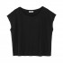 Philosophy Cropped Top-Black