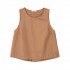 Philosophy Cropped Top-Camel