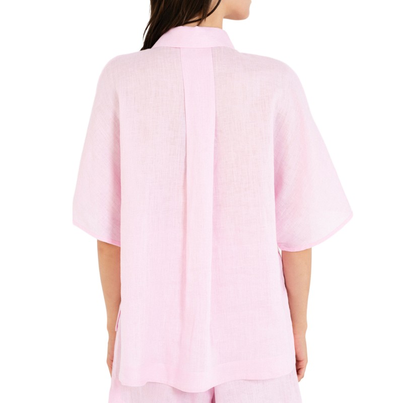Philosophy Oversized Blouse Linen-Pink