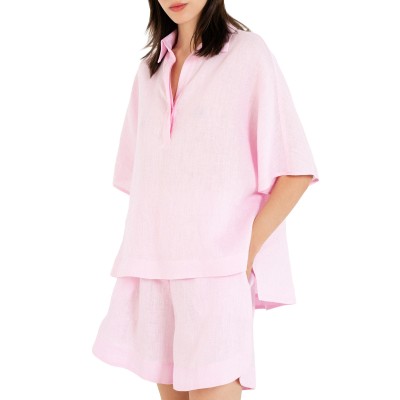 Philosophy Oversized Blouse Linen-Pink