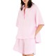 Philosophy Oversized Blouse Linen-Pink