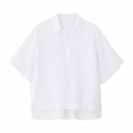 Philosophy Oversized Blouse Linen-White