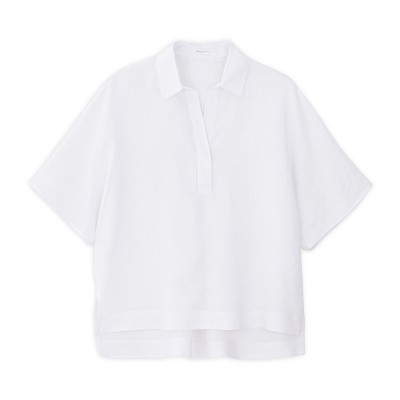 Philosophy Oversized Blouse Linen-White