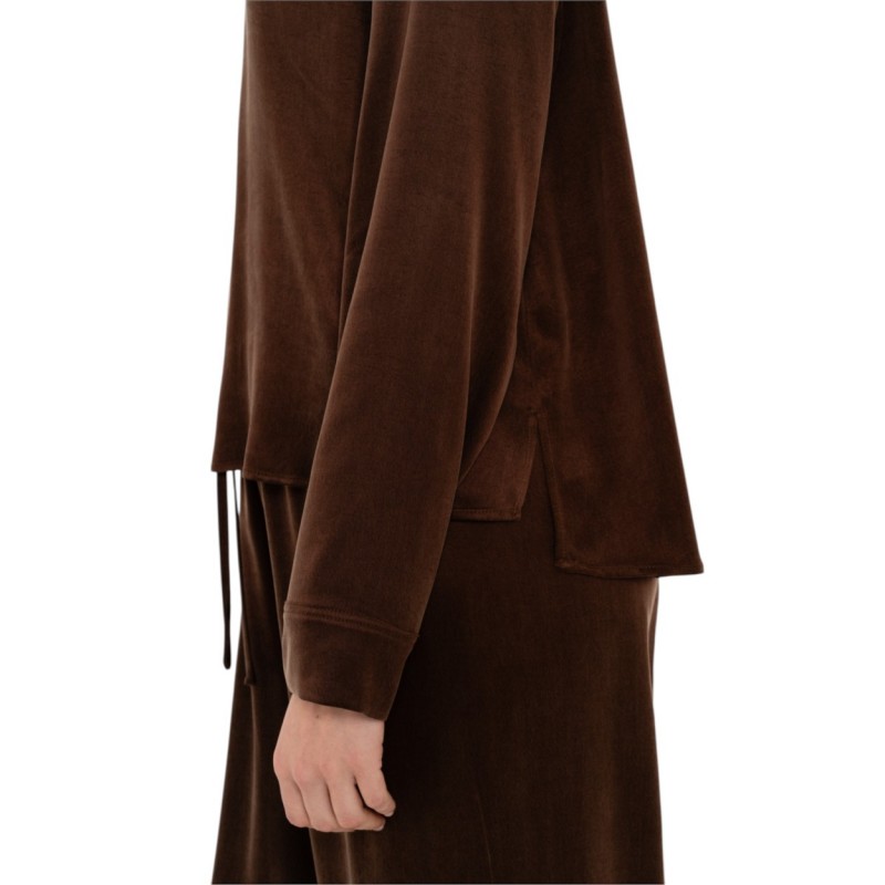 Philosophy Top Mock Neck-Brown Philosophy Top Mock Neck-Brown