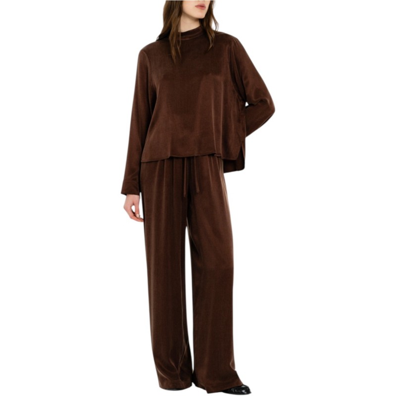 Philosophy Top Mock Neck-Brown Philosophy Top Mock Neck-Brown