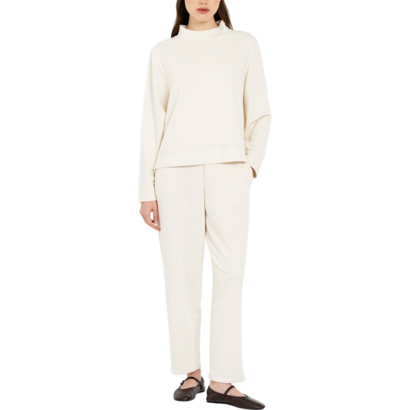 Philosophy Top Mock Neck Sweatshirt-Ecru Philosophy Top Mock Neck Sweatshirt-Ecru