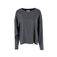 Philosophy Top Satin Sandwashed-Grey