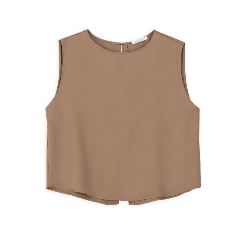 Philosophy Top Sleeveless-Beige