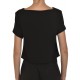 Lotus Eaters Crop Blouse Boast S-slv-Black