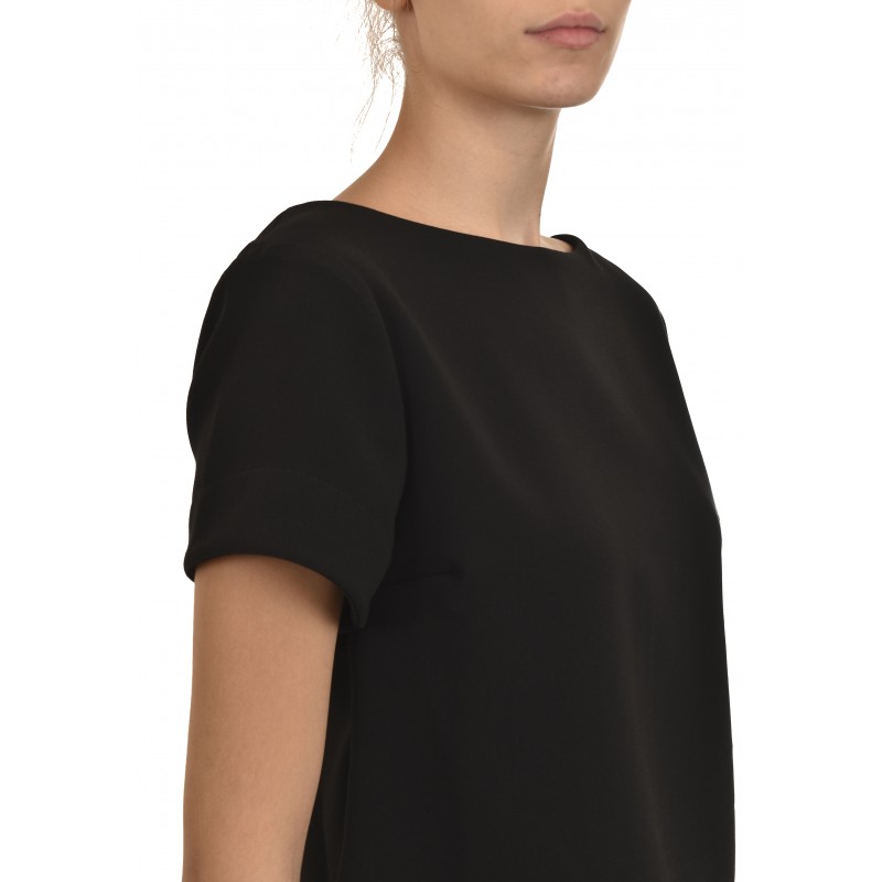 Lotus Eaters Crop Blouse Boast S-slv-Black