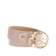 Guess 4G Logo Round Buckle-Light Blush