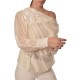 Motel Shirt With Embroidery Flower With Sequins-Ecru
