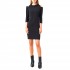 Rinascimento Sheath Dress With Chain Detail-Black