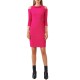Rinascimento Sheath Dress With Chain Detail-Fuchsia