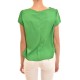 Rinascimento Un-Even Chestline Satin Blouse-Leaf Green Rinascimento Un-Even Chestline Satin Blouse-Leaf Green