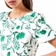 Rinascimento Floral Midi Dress-White Atrium