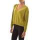 Lotus Eaters V-Neckline Knit Sweater-Pistachio