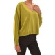 Lotus Eaters V-Neckline Knit Sweater-Pistachio