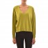 Lotus Eaters V-Neckline Knit Sweater-Pistachio