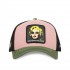 Capslab Monroe Classic Cap-Black/Pink/Khaki