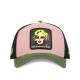 Capslab Monroe Classic Cap-Black/Pink/Khaki