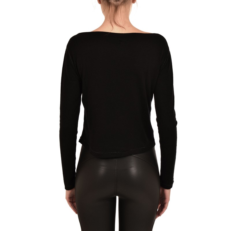 Lotus Eaters Blouse Confetti Smile Neck-Black Lotus Eaters Blouse Confetti Smile Neck-Black