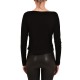 Lotus Eaters Blouse Confetti Smile Neck-Black Lotus Eaters Blouse Confetti Smile Neck-Black
