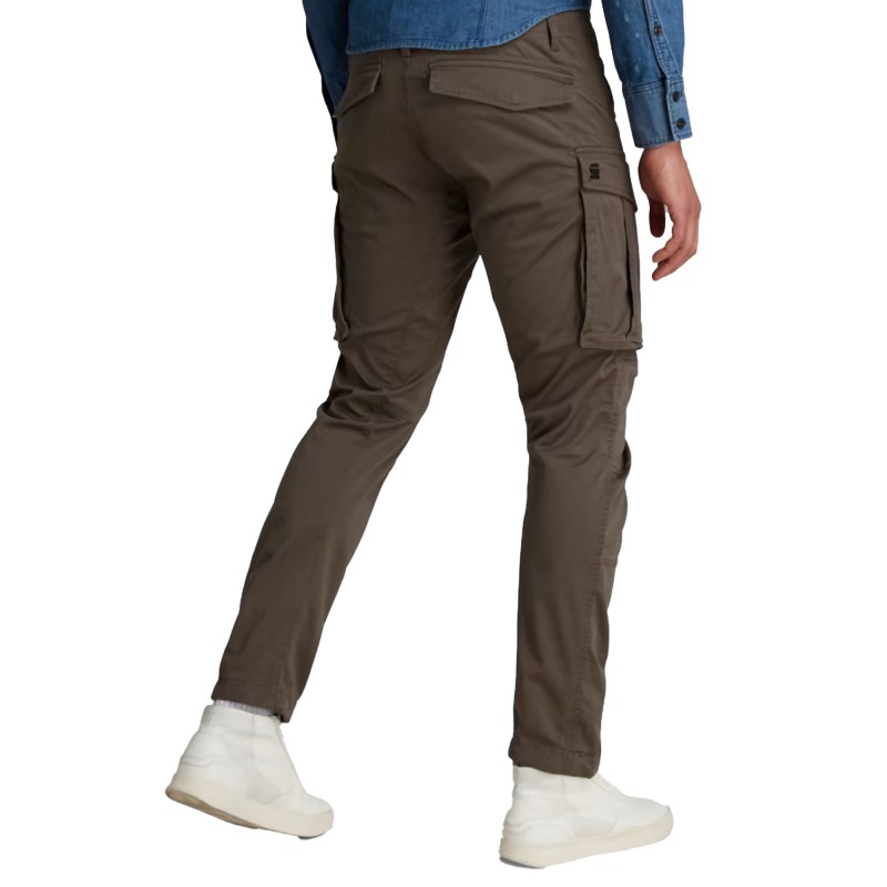 G-Star Raw Pant Rovic Zip 3D Straight Tapered-GS Grey G-Star Raw Pant Rovic Zip 3D Straight Tapered-GS Grey