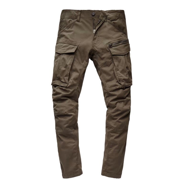 G-Star Raw Pant Rovic Zip 3D Straight Tapered-GS Grey G-Star Raw Pant Rovic Zip 3D Straight Tapered-GS Grey
