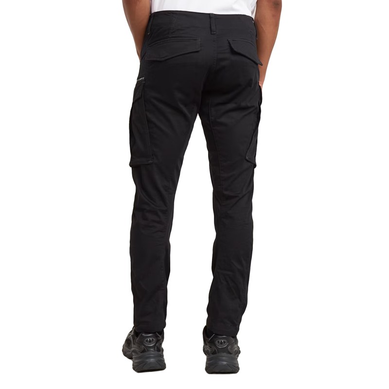 G-Star Raw Pant Rovic Zip 3D Straight Tapered-Dark Black