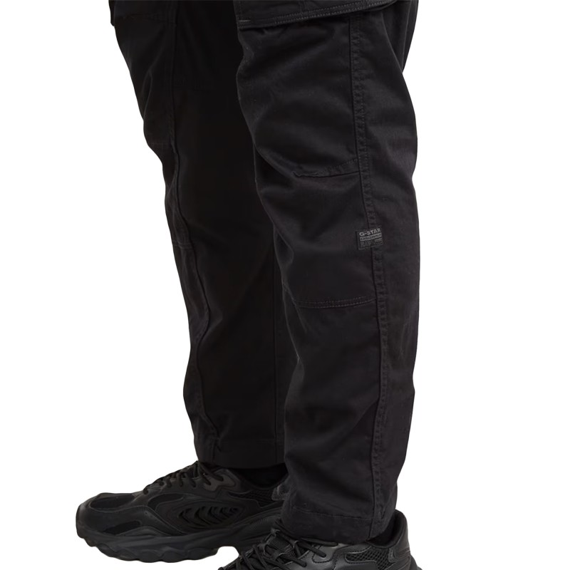 G-Star Raw Pant Rovic Zip 3D Straight Tapered-Dark Black