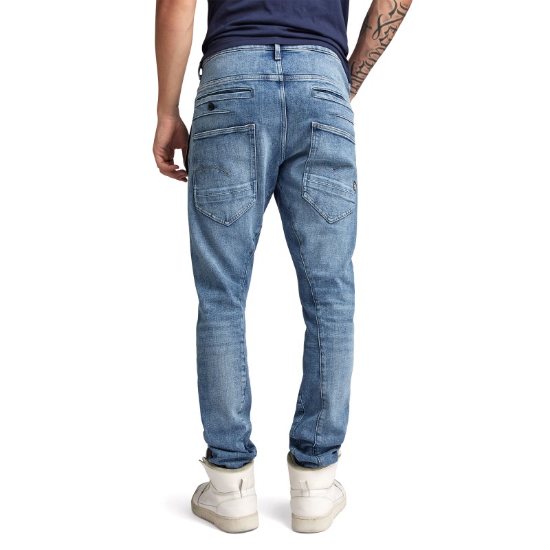 G-Star Raw D-Staq 3D Slim Jeans-Sun Faded Blue Donau