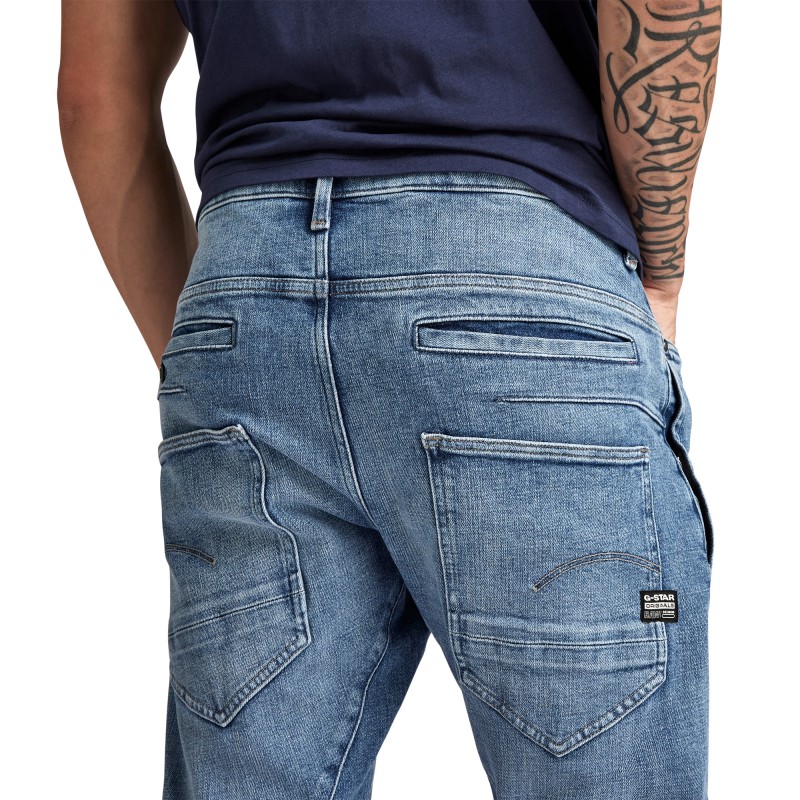 G-Star Raw D-Staq 3D Slim Jeans-Sun Faded Blue Donau