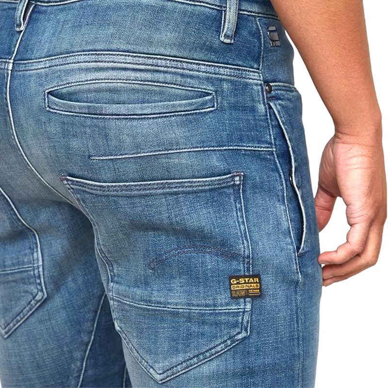 G-Star Raw Jeans Slim D-Staq 3D-Blue Kloof G-Star Raw Jeans Slim D-Staq 3D-Blue Kloof