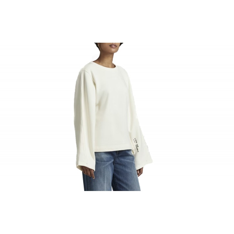 G-Star Raw Adjustable Sleeve Crop Sweater-Papyrus