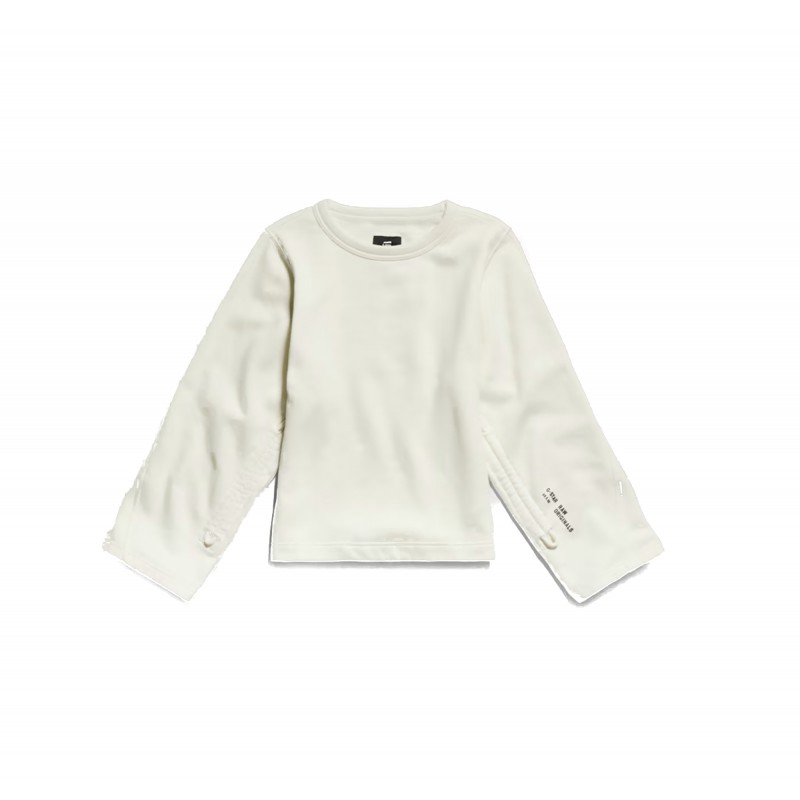 G-Star Raw Adjustable Sleeve Crop Sweater-Papyrus