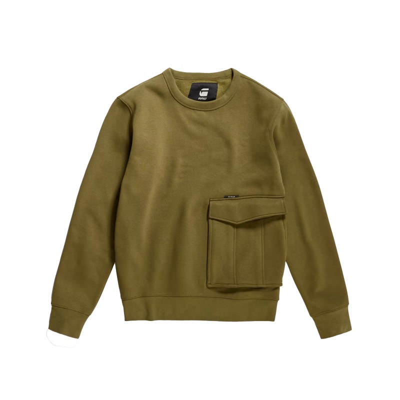 G-Star Raw Cargo Sweater-Dark Olive G-Star Raw Cargo Sweater-Dark Olive