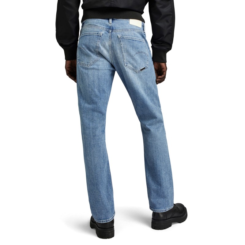 G-Star Raw Mosa Straight Jeans-Sun Faded Amparo Blue G-Star Raw Mosa Straight Jeans-Sun Faded Amparo Blue