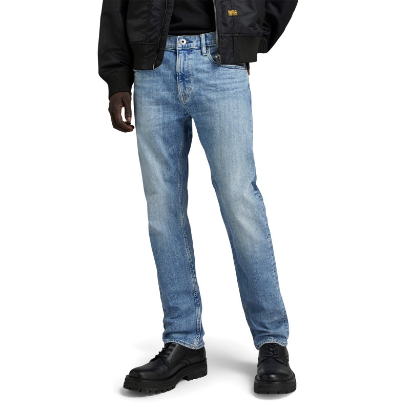 G-Star Raw Mosa Straight Jeans-Sun Faded Amparo Blue G-Star Raw Mosa Straight Jeans-Sun Faded Amparo Blue