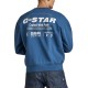 G-Star Raw Old Skool Back Graphic Loose Sweater-Rank Blue G-Star Raw Old Skool Back Graphic Loose Sweater-Rank Blue