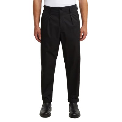 G-Star Raw Chino Pleated Relaxed Tapered-Dk Black