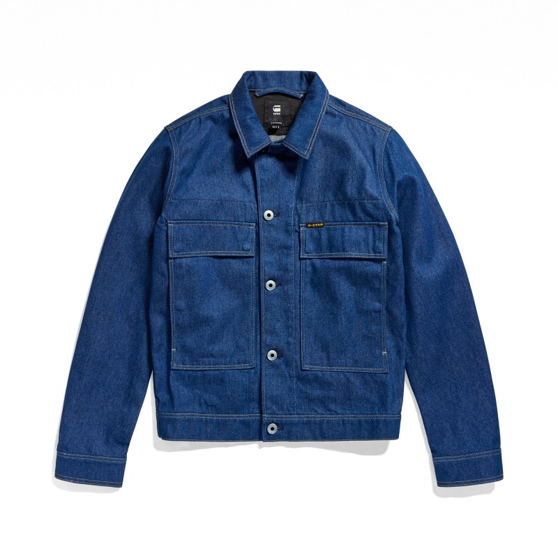 G-Star Raw Utility Flap Pocket Jacket-Denim G-Star Raw Utility Flap Pocket Jacket-Denim