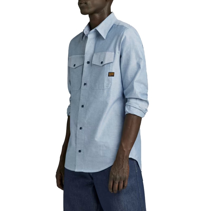 G-Star Raw Marine Slim Shirt-Nitro/White Oxford G-Star Raw Marine Slim Shirt-Nitro/White Oxford