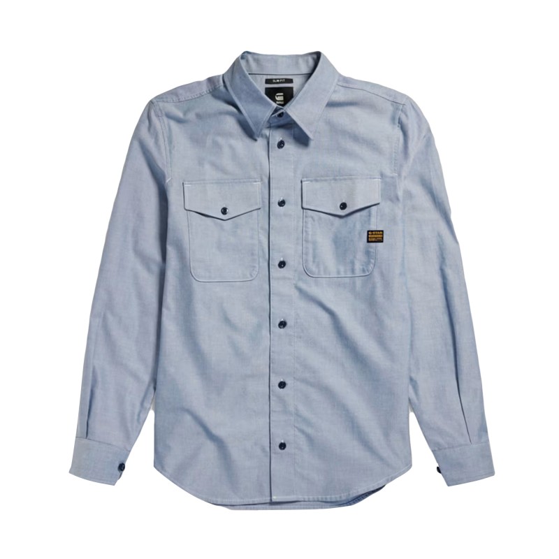 G-Star Raw Marine Slim Shirt-Nitro/White Oxford G-Star Raw Marine Slim Shirt-Nitro/White Oxford