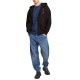 G-Star Raw Poster Back Gr Zip Thru Loose Hooded Sweatshirt-Dark Black