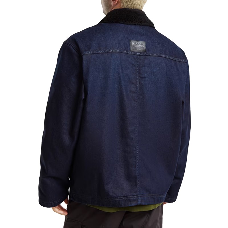 G-Star Raw Utility Sherpa Jacket-Worn In Deep Frisian Night G-Star Raw Utility Sherpa Jacket-Worn In Deep Frisian Night