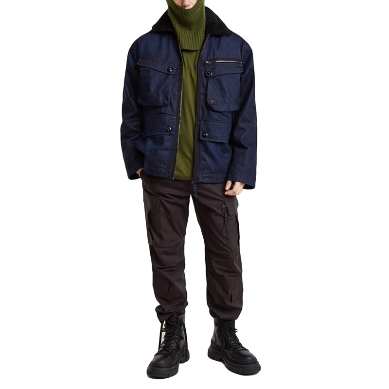 G-Star Raw Utility Sherpa Jacket-Worn In Deep Frisian Night G-Star Raw Utility Sherpa Jacket-Worn In Deep Frisian Night