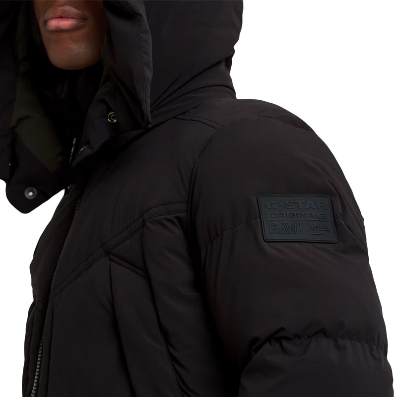 G-Star Raw G-Whistler Parka Padded Hooded Jacket 2.0-Dark Black G-Star Raw G-Whistler Parka Padded Hooded Jacket 2.0-Dark Black